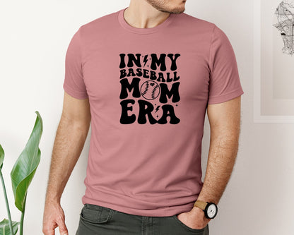 brand:Bella Canvas|color:Heather Mauve|Retro Sports Mom In My Mom Era Graphic T-Shirt