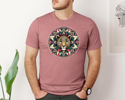 brand:Bella Canvas|color:Heather Mauve|Animal Mandala Round Tshirt 17 Graphic T-Shirt