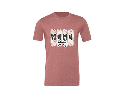 brand:Generic|color:Heather Mauve|Coquette Baseball Mama 2 Graphic T-Shirt