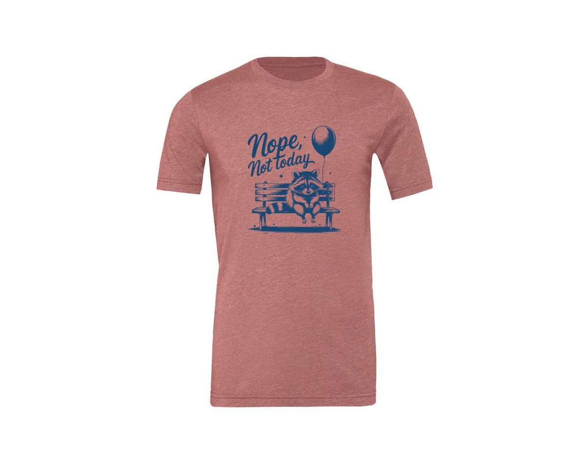 brand:Generic|color:Heather Mauve|Nope Not Today Design 47 Graphic T-Shirt