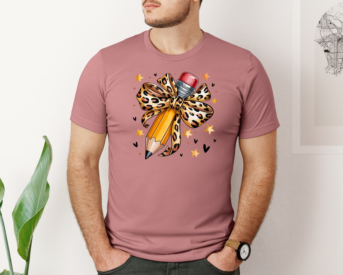 brand:Bella Canvas|color:Heather Mauve|Teacher Design For Graphic T-Shirt