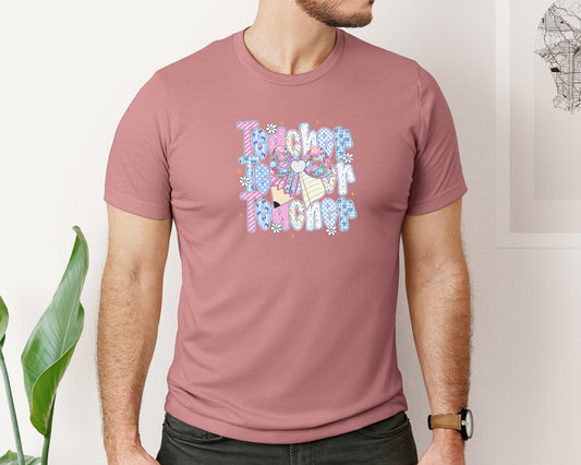 Preppy Teacher Coquette Teacher 2 Graphic T-Shirt