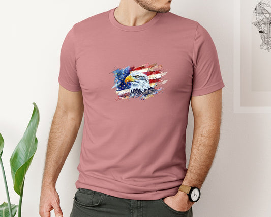 Eagle Usa Flag America 4Th Of July Graphic T-Shirt