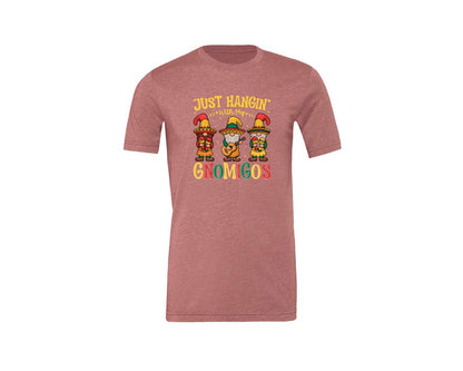 brand:Generic|color:Heather Mauve|Gnomigos Cinco De Mayo Tshirt Graphic T-Shirt