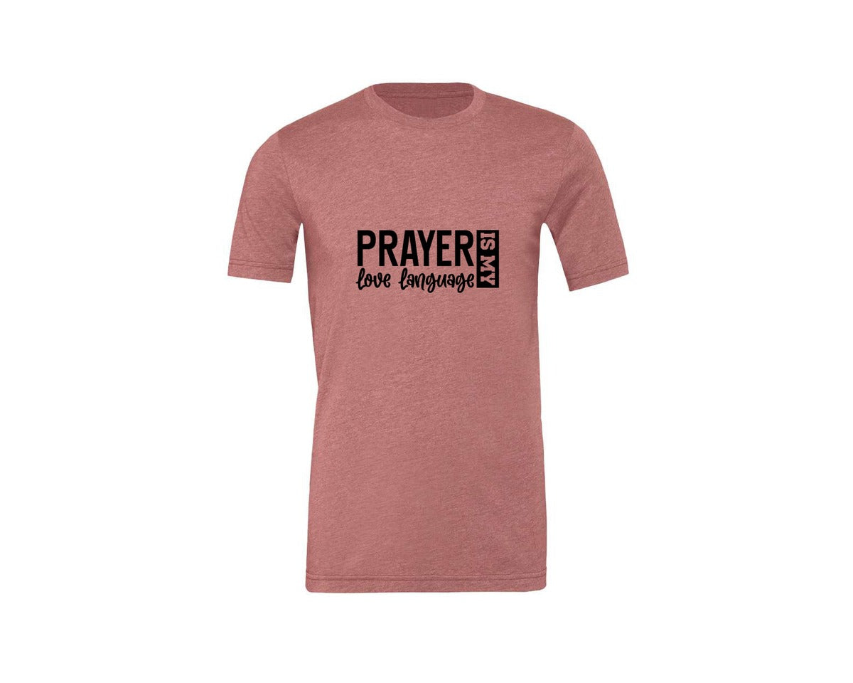 brand:Generic|color:Heather Mauve|Pray With Me Christian Front Back Graphic T-Shirt