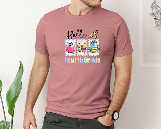 Preppy Back To School Doodles Graphic T-Shirt