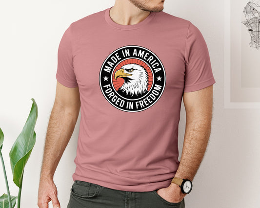 Made In America Eagle Emblem Graphic T-Shirt