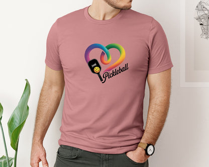 brand:Bella Canvas|color:Heather Mauve|Pickleball Lover T Shirt Design 6 Graphic T-Shirt