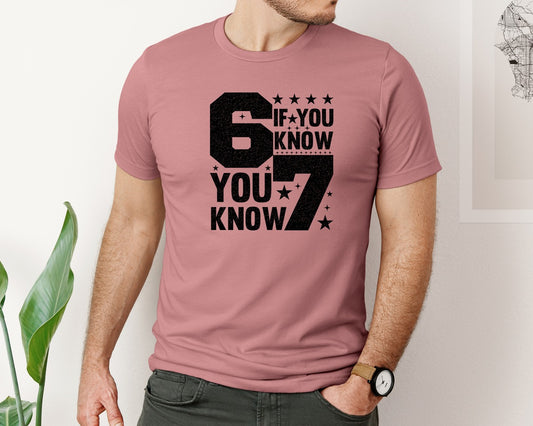 Six Seven 6 7 Meme If You Know Graphic T-Shirt