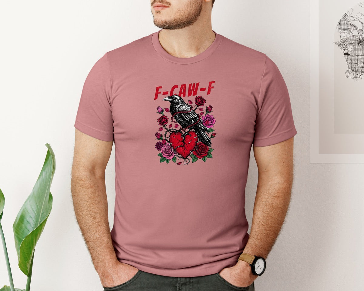 brand:Bella Canvas|color:Heather Mauve|Anti Valentins Day Funny Valentines 3 Graphic T-Shirt