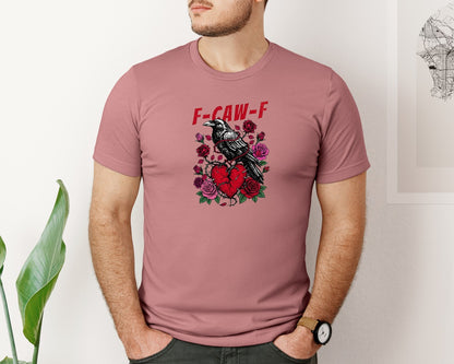brand:Bella Canvas|color:Heather Mauve|Anti Valentins Day Funny Valentines 3 Graphic T-Shirt