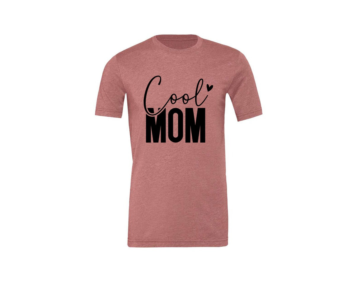 brand:Generic|color:Heather Mauve|Cool Mom Funny Mom Mama Graphic T-Shirt