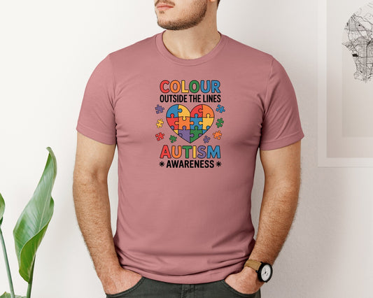 Colour Autism Awareness Graphic T-Shirt