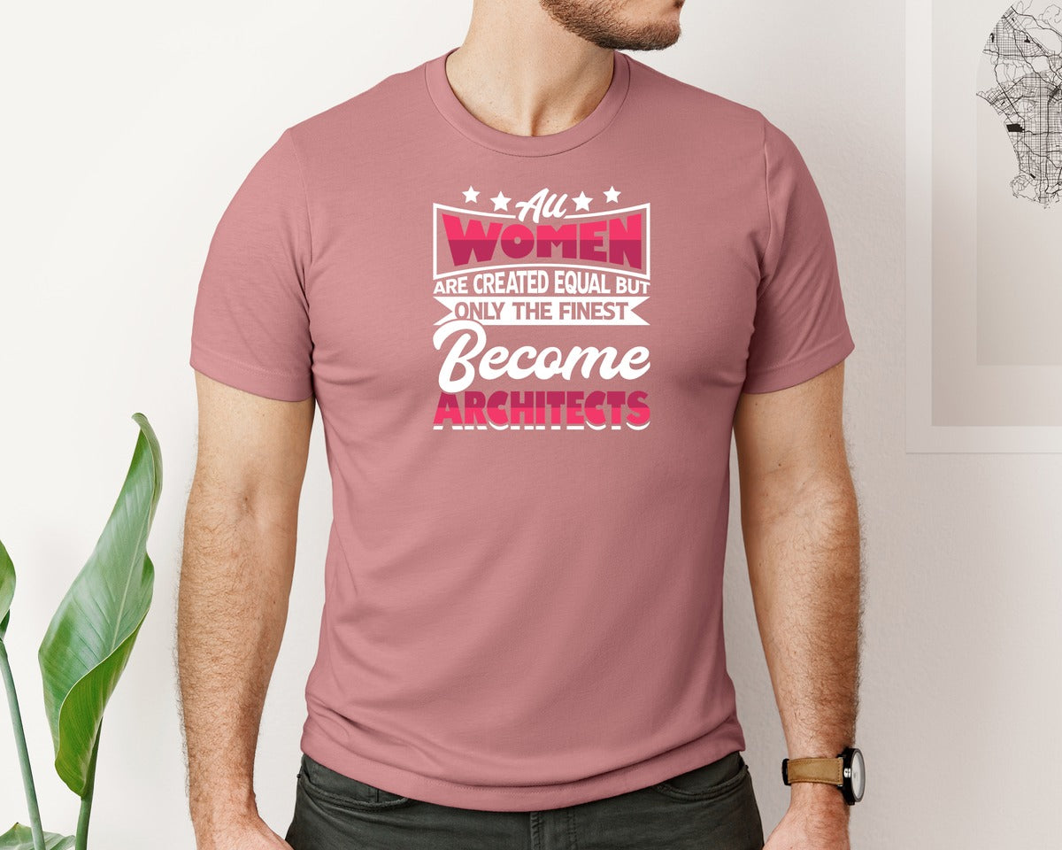 brand:Bella Canvas|color:Heather Mauve|Architect Architecture T Shirt Design 161 Graphic T-Shirt