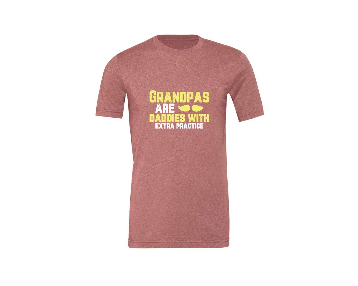 brand:Generic|color:Heather Mauve|Grandpas Daddies T Shirt Crafts Graphic T-Shirt