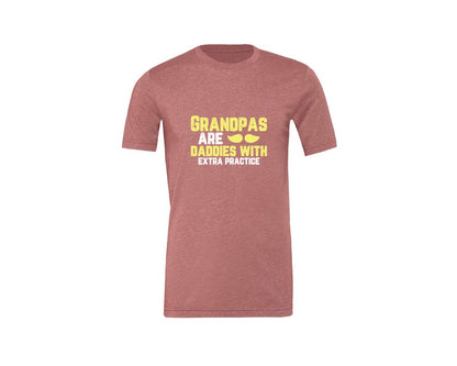 brand:Generic|color:Heather Mauve|Grandpas Daddies T Shirt Crafts Graphic T-Shirt