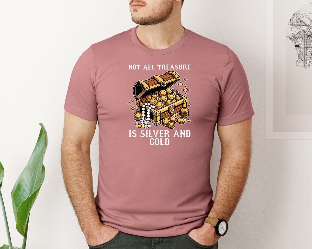 brand:Bella Canvas|color:Heather Mauve|Pirate 3 Graphic T-Shirt