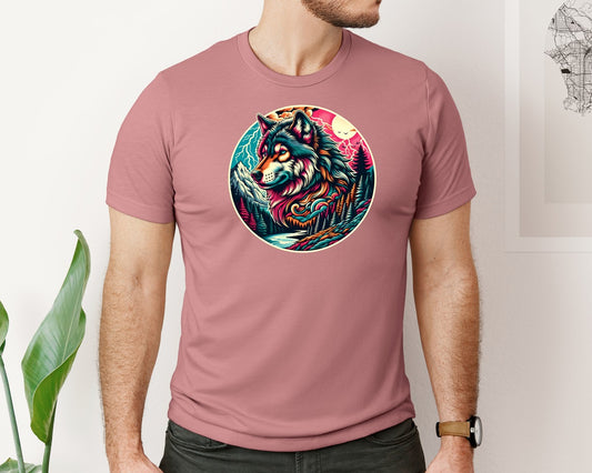 Vintage Wolf 90S Graphic Shirt Graphic T-Shirt