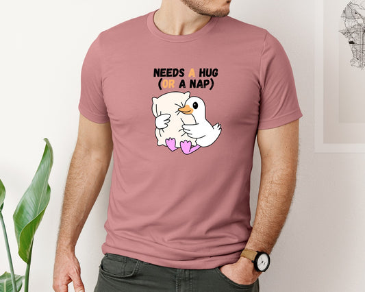 Cute Duck Needs A Hug Or A Nap Graphic T-Shirt