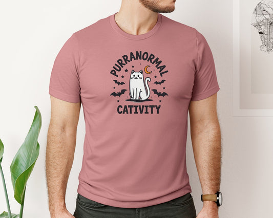 Purranormal Cativity Halloween Graphic T-Shirt