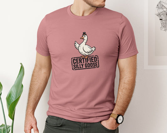 Certified Silly Goose Funny T Shirt Graphic T-Shirt