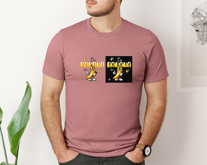 brand:Bella Canvas|color:Heather Mauve|Im Banana Yum Cartoon Design Graphic T-Shirt