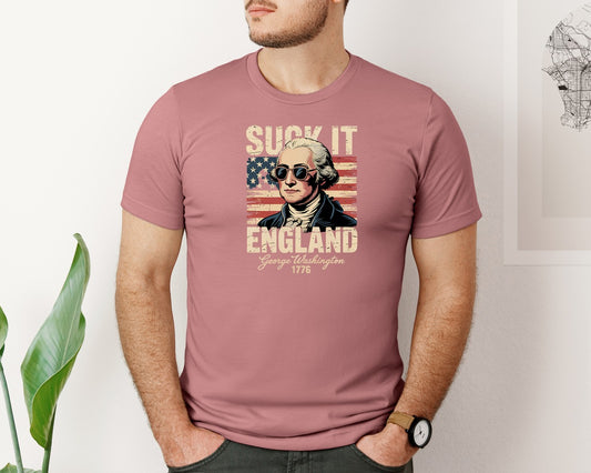 Suck It England George Washington Graphic T-Shirt