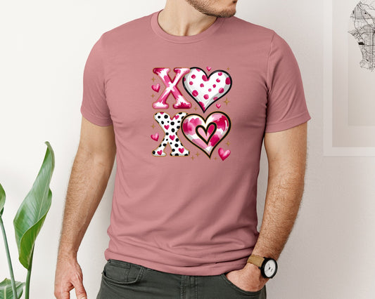 Xoxo Valentine Day Heart Brushstroke 19 Graphic T-Shirt