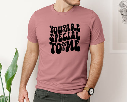 brand:Bella Canvas|color:Heather Mauve|You Are Special To Me 2 Graphic T-Shirt