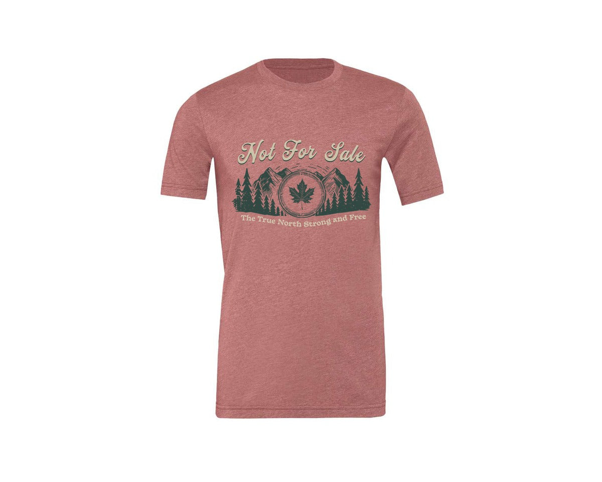 brand:Generic|color:Heather Mauve|Canada Is Not For Sale T Shirt Design 11 Graphic T-Shirt