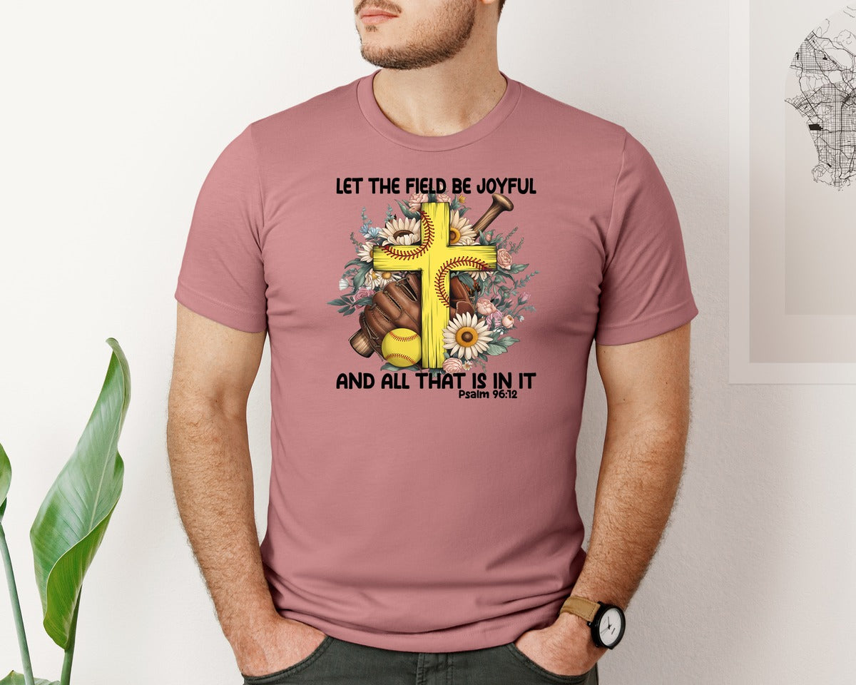 brand:Bella Canvas|color:Heather Mauve|Boho Softball Christian Bible Verse Mom Graphic T-Shirt
