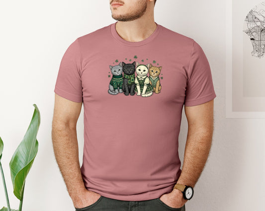 Cute St Patricks Day Cats Graphic T-Shirt