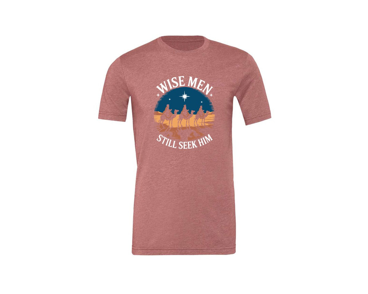 brand:Generic|color:Heather Mauve|Wise Men Still Seek Him Christmas Shirt 4 Graphic T-Shirt