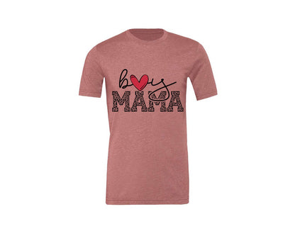brand:Generic|color:Heather Mauve|Boy Mama Mama Boy 2 Graphic T-Shirt