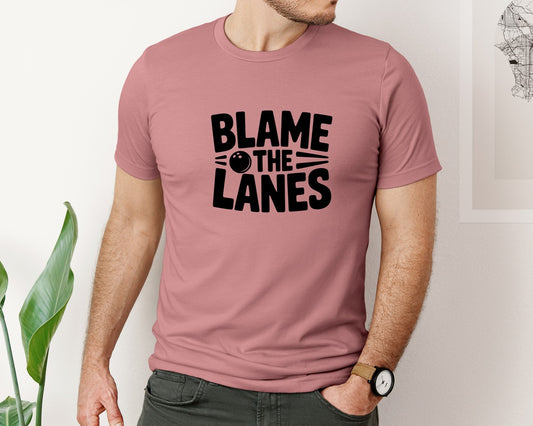Blame The Lanes Bowling Ai Graphic T-Shirt