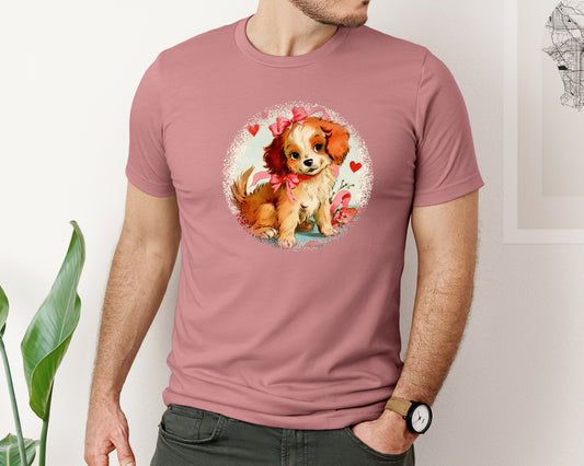 Vintage Valentine Round Tshirt 38 Graphic T-Shirt