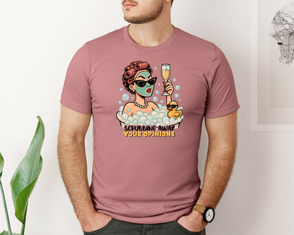 brand:Bella Canvas|color:Heather Mauve|Tired Woman Sarcastic Quote Girl Graphic T-Shirt