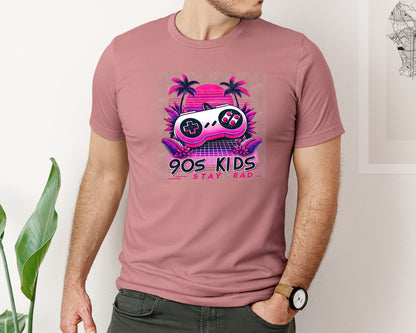 brand:Bella Canvas|color:Heather Mauve|80S And 90S Retro Pack Graphic T-Shirt