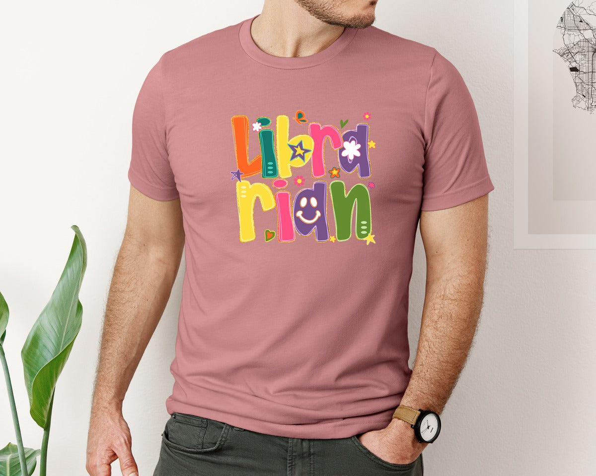brand:Bella Canvas|color:Heather Mauve|Preppy Back To School Occupation Graphic T-Shirt