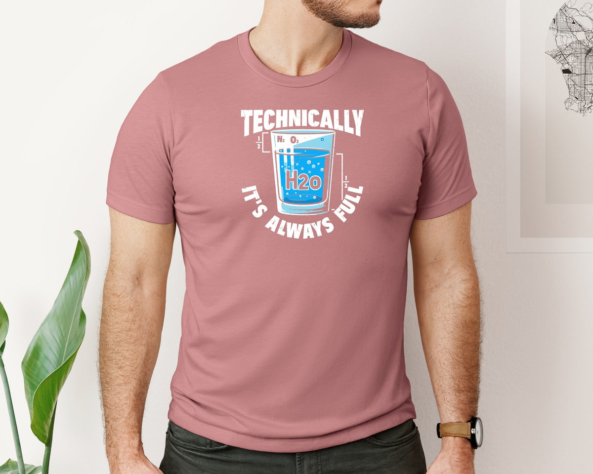 brand:Bella Canvas|color:Heather Mauve|Science Humor T Shirt Graphic T-Shirt
