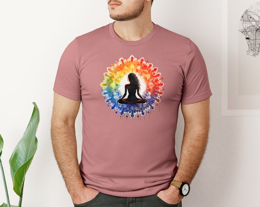 Yoga Serenity Art Graphic T-Shirt