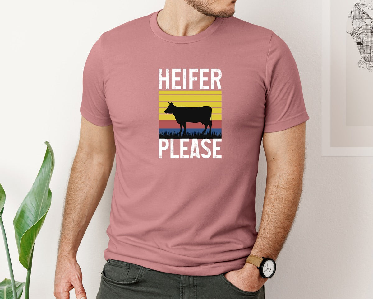 brand:Bella Canvas|color:Heather Mauve|Farm Or Farming Vintages Tshirt Design 3 Graphic T-Shirt