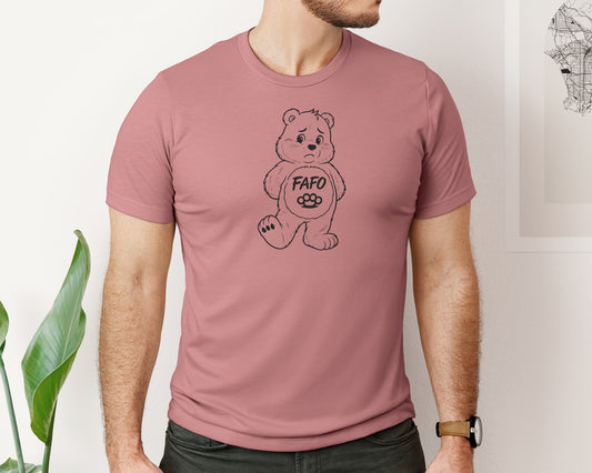 Fafo Brass Knuckles Cheeky Humor Sarcasm Graphic T-Shirt