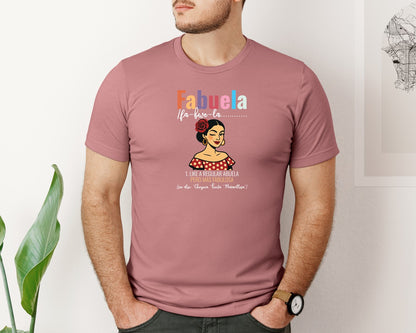 brand:Bella Canvas|color:Heather Mauve|Fabuela Abuela Latina Grandma Graphic T-Shirt