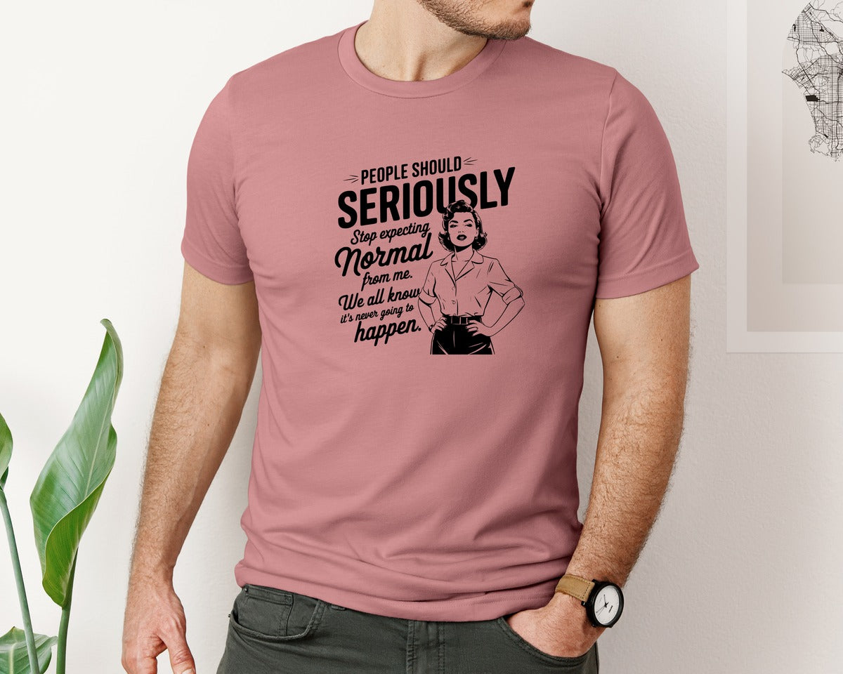 brand:Bella Canvas|color:Heather Mauve|Vintage Funny Trendy Woman Shirt Design Graphic T-Shirt