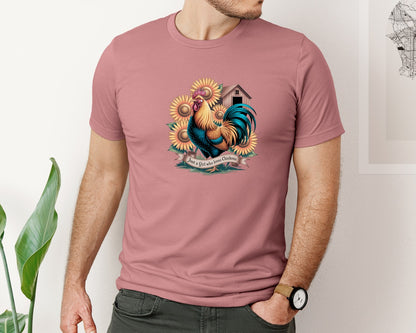 brand:Bella Canvas|color:Heather Mauve|Just A Girl Who Loves Chickens 10 Graphic T-Shirt