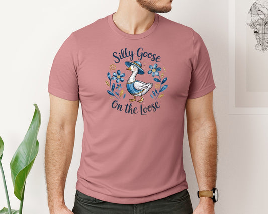 Silly Goose On The Loose Mama Goose Graphic T-Shirt