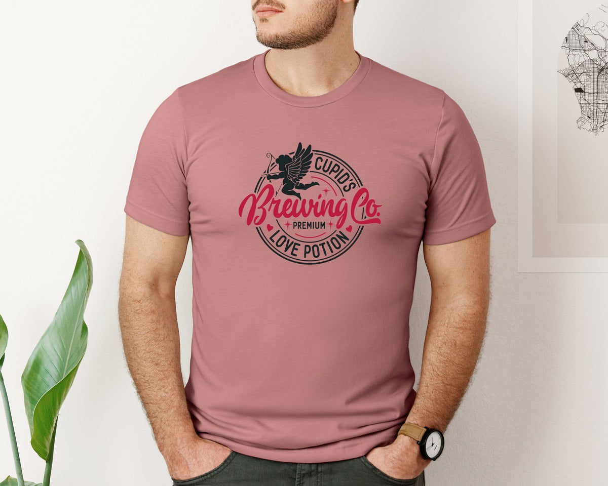 brand:Bella Canvas|color:Heather Mauve|Cupids Brewing Co 5 Graphic T-Shirt