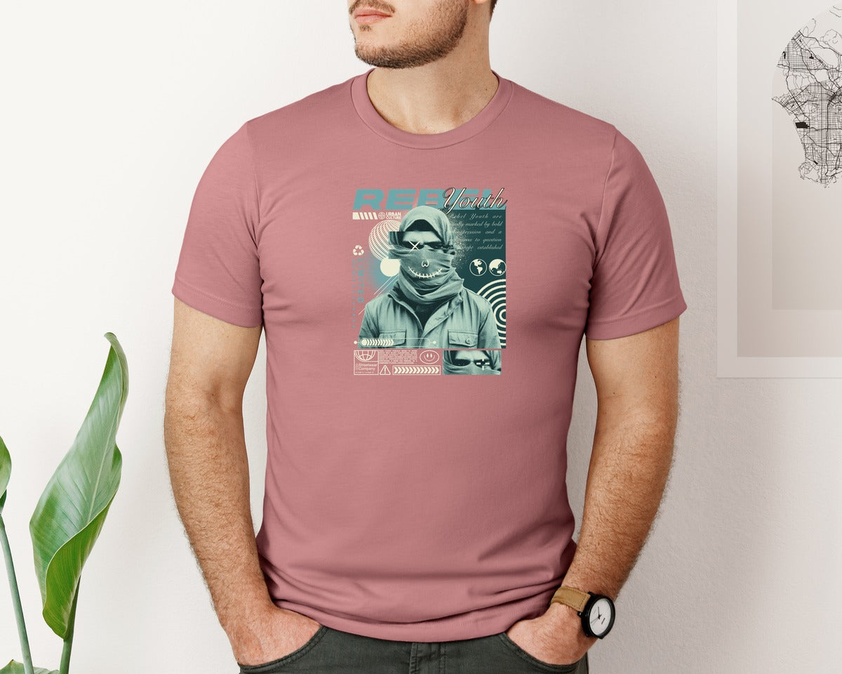 brand:Bella Canvas|color:Heather Mauve|Streetwear T Shirt Designs 2 Graphic T-Shirt