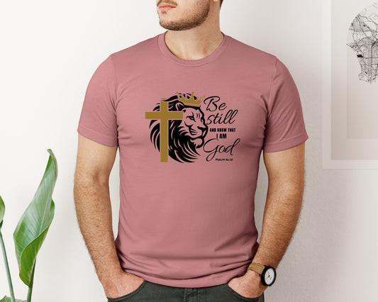 Psalm 46 10 Svglion Of Judah Graphic T-Shirt